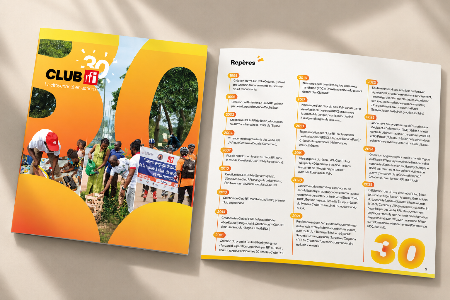 Dossier de presse des 30 ans des Clubs RFI