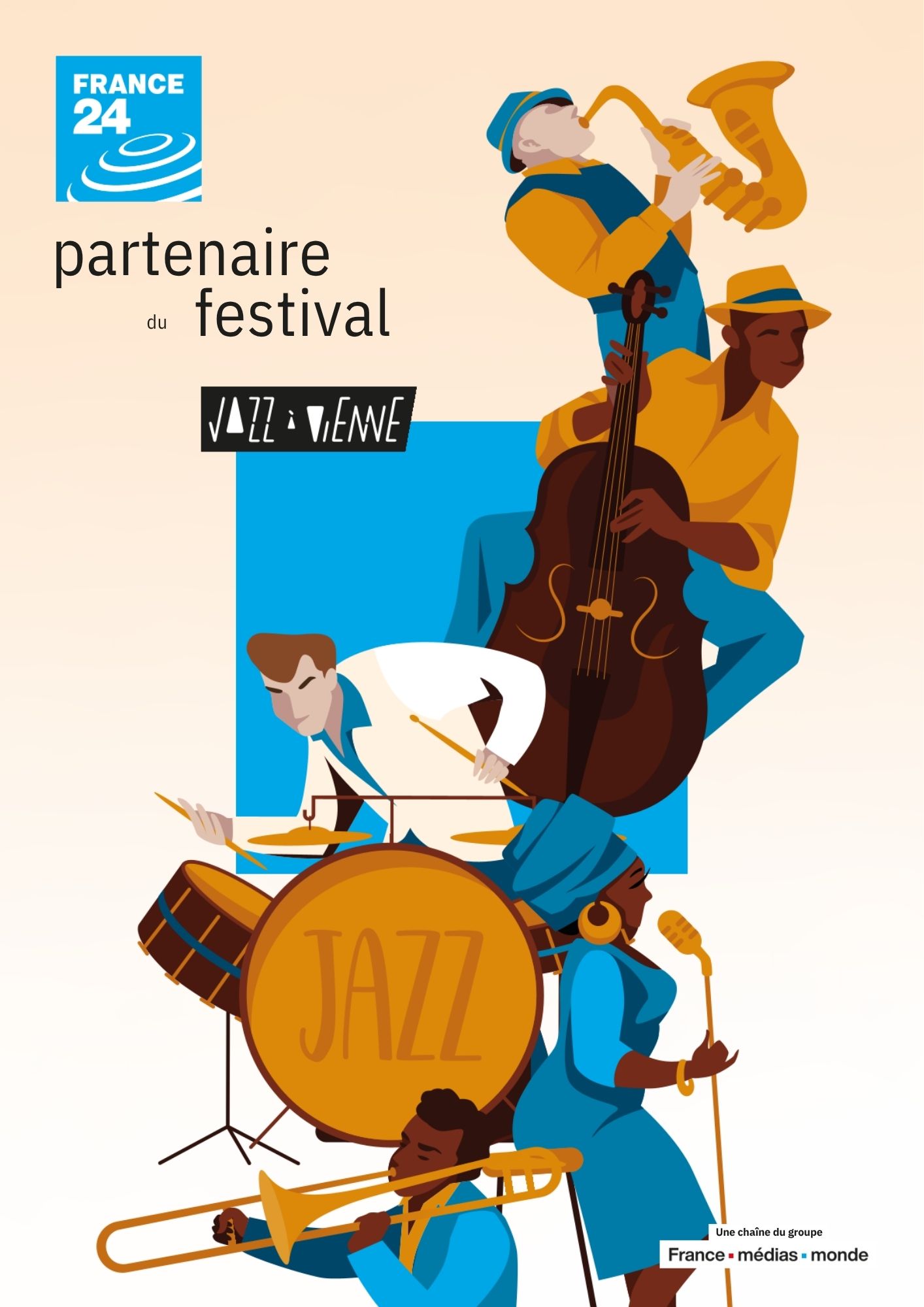 Publicité France 24 pour Jazz à Vienne