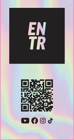 Sticker holographique ENTR